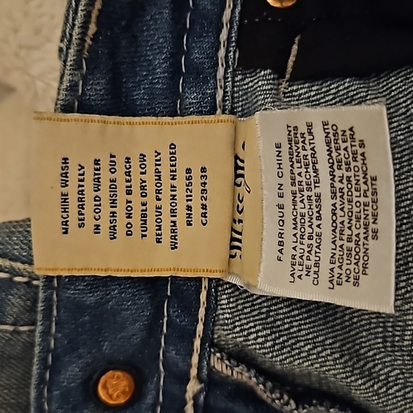 MISS ME Lace JE8005B2L Bootcut Light Wash Lowrise Jeans - Picture 3 of 11